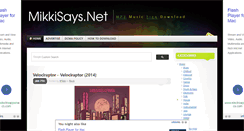 Desktop Screenshot of mikkisays.net