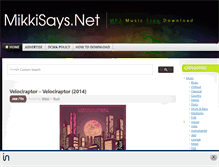 Tablet Screenshot of mikkisays.net